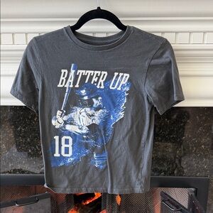 Place Gray and Blue Baseball Graphic Tee
